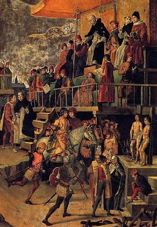 Pedro Berruguete Burning of the Heretics France oil painting art
